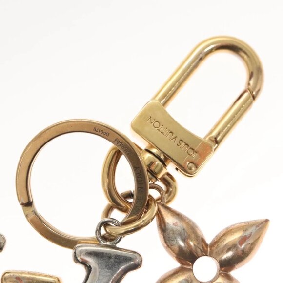 LOUIS VUITTON LV New Wave Key Holder metal Gold M68449 LV Auth BA1931 - Picture 5 of 9